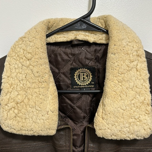 The Bradford Exchange Air Force Leather Flight Jacket size L - Picture 7 of 9